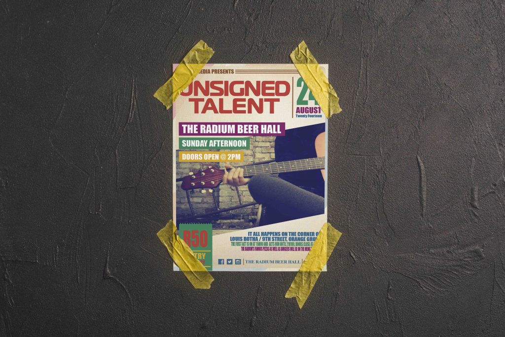 unsigned talent poster